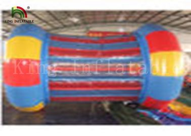 OEM PVC Tarpaulin Inflatable Water Toy / Roller For Water Park With 110V / 220V Blower