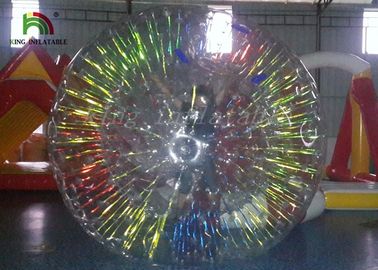 Customize 1.0mm PVC Inflatable Zorb Ball With Colorful Glow For Business Use