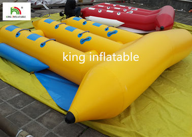 Customized 6 Seater Inflatable Sport Fly Fishing Boats Yellow Durable
