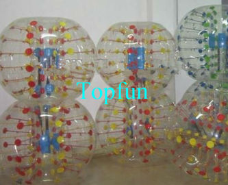 Shining Inflatable Bumper Ball With Coloful D-ring , Human Hamster Ball