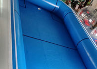 PVC 방수포 파란 휴대용 수영풀, 방화 효력이 있는 팽창식 물 공원