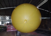 상업 광고 2.5m 직경을 위한 노란 주문 팽창식 풍선