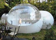 호텔을 위한 두개의 하얀 터널과 세미 투명하 부풀게할 수 있는 버블 텐트