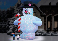 20ft 팽창식 눈사람 크리스마스 훈장 야드 Inflatables 이동하는 크리스마스 눈사람