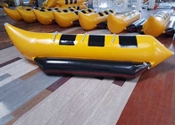 바나나 보트 팽창식 0.9mm PVC 3명의 사람은 호수와 바다를 위한 물 장난감을 날려버립니다