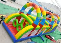 12 m 다채로운 과정 PVC를 통과하는 무지개에 의하여 인쇄되는 팽창식 장애 게임