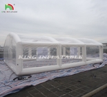 커스터마이즈 된 대형 PVC 맑은 돔 텐트 공기 밀착 휴대용 펌프 밸브 텐트 커버 버블 하우스