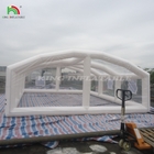 커스터마이즈 된 대형 PVC 맑은 돔 텐트 공기 밀착 휴대용 펌프 밸브 텐트 커버 버블 하우스