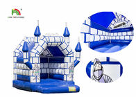 지붕을 가진 팽창식 성곽 장난감을 뛰어오르는 파란 백색 상업적인 아이 공기