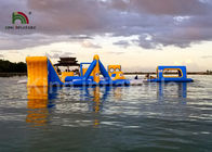열 - 용접 거대한 파랑 30 * 25m 성인과 아이를 위한 팽창식 물 공원