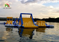 열 - 용접 거대한 파랑 30 * 25m 성인과 아이를 위한 팽창식 물 공원