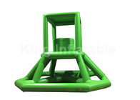 녹색 16.41 FT 팽창식 물 장난감 PVC 사다리를 가진 상승 근위 기병 연대 탑