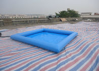 사각 PVC 아이 재미 32cm 깊이를 위한 파란 팽창식 물 수영장/물 수영장