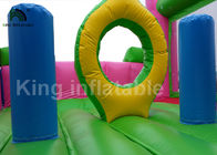 아이 옥외 Activites를 위한 Inflatable Commercial Bounce Houses 튼튼한 PVC 분홍색 공주