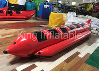 빨강 물 게임 바나나 보트 물 경주 스포츠를 위한 팽창식 제물 낚시 배