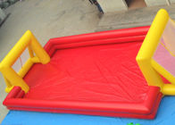 빨간 옥외 축구 운동장 아이를 위한 팽창식 스포츠 게임