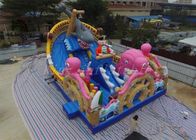다색 PVC 파열 오락을 위한 결합 놀이 운동장 대양 세계 공원