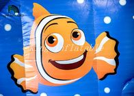 Clownfish 튼튼한 PVC 방수포에 의하여 수영풀을 가진 팽창식 물 미끄럼