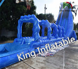 아이들 어른들을 위한 수영장과 방수 시트 높이 10m 부풀게할 수 있는 워터 슬라이드