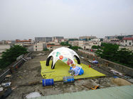 백색에 의하여 인쇄된 지붕을 가진 팽창식 완벽한 거미 사건 천막 검정 PVC 구조 포스트가 10m에 의하여 뼘으로 잽니다