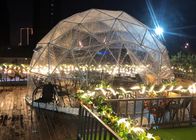 스타들 강관류에 대한 뷰와 야외 투명한 4개 Ｍ 측지적 돔 텐트 버블 야영 텐트
