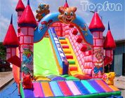 다채로운 삽화를 가진 아이를 위한 PVC 방수포 귀여운 팽창식 뛰어오르는 성곽