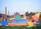 Outdoor PVC Tarpaulin Inflatable Water Park Games On Land With 3 Slides