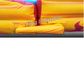 20 Feet Big Yellow / Blue Fire & Ice Wet Dry Inflatable Water Slide For Water Park