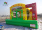 Customized Doll House Red Inflatable Jumping Castle With Slide For Party