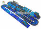 Blue Giant Inflatable Obstacle Course / PVC Outdoor Blow Up Ostacle Course For Adults