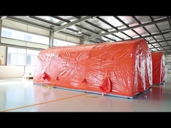 부풀게할 수 있는 큐브 텐트