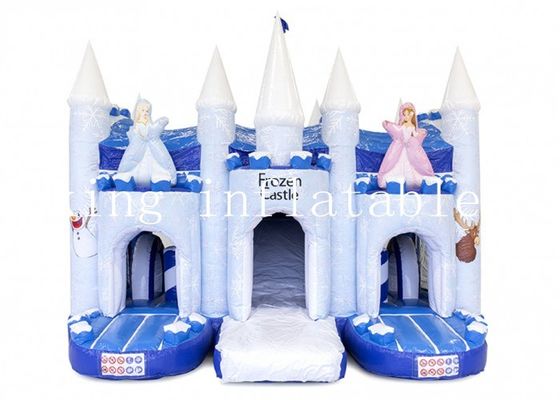 Kids Commercial Inflatable Frozen Bouncer Combo With Slide