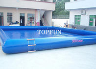 물 롤러를 가진 아이를 위한 단 하나 관 10 x 6 m 파란 팽창식 물 수영장