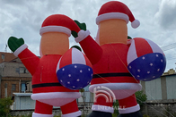 거대한 팽창식 크리스마스 산타클로스 6m 8m 10m 상업적인 옥외 전시 광고