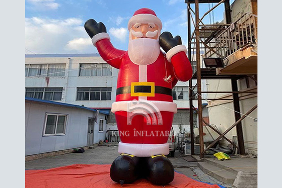 야외인 선물 가방 크리스마스 장식과 거대한 부풀게할 수 있는 산타 클로스