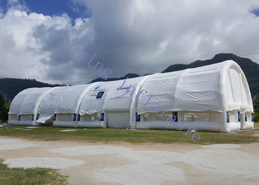 40 x 10 x 6개 M PVC 강풍 저항을 가진 백색 팽창식 사건 천막