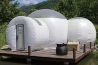 침실용 야외 야영 호텔 하얀 반 명백한 방지 사생활 팽창식 텐트 방과 PVC 거품 텐트 집