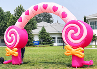 축제를 위한 핑크색 아동들의 생일 파티 장식 부풀게할 수 있는 솜사탕 아크