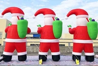 거대한 팽창식 산타클로스 야드 크리스마스 훈장은 Santa Inflatables를 파열합니다