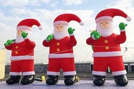 거대한 팽창식 산타클로스 야드 크리스마스 훈장은 Santa Inflatables를 파열합니다