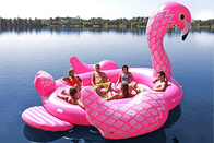 거대한 핑크색 부풀게할 수 있는 플라밍고 수영장 부유물 야외 호수 성인들은 파티를 위해 부풀게할 수 있어서 표류합니다