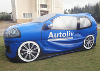 시험을 받는 PVC 공기주입식 자동차 광고 속도 충돌은 자동차 3D 모델을 폭파합니다
