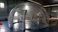 PVC 당/전시회를 위한 결합 투명한 팽창식 돔 천막 8m 직경