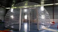PVC 당/전시회를 위한 결합 투명한 팽창식 돔 천막 8m 직경