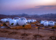 거품 부동산 야외 글램핑 야영 돔 투명한 부풀게할 수 있는 거품 텐트