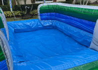 큰 아이 부풀게할 수 있는 물은 부풀게할 수 있는 야외 경기 PVC 자이언츠 두배 워터 슬라이드를 미끄러지게 합니다
