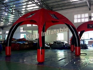 빨간 광고 옥외 0.65mm PVC Tarpauline를 가진 공기에 의하여 밀봉되는 팽창식 거미 천막