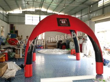 빨간 광고 옥외 0.65mm PVC Tarpauline를 가진 공기에 의하여 밀봉되는 팽창식 거미 천막