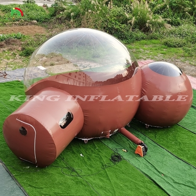 부풀이식 상업용 2급 룸 PVC 맑은 에코 돔 캠핑 거품 텐트