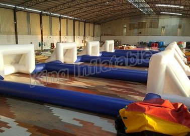 12 x 6M 세륨 송풍기를 가진 파란 팽창식 축구장 스포츠 게임